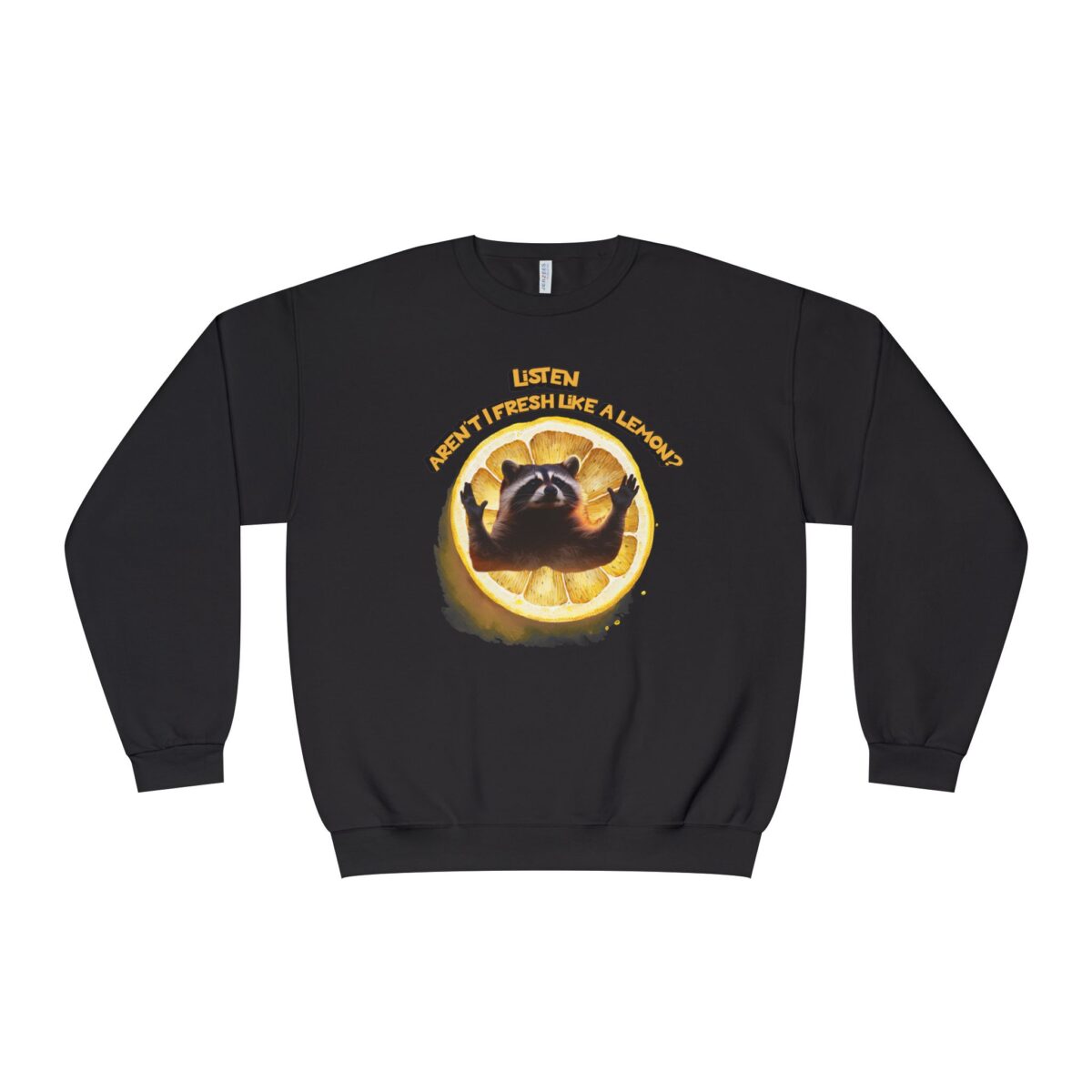 Lemonish racoon Unisex NuBlend® Crewneck Sweatshirt - Image 9