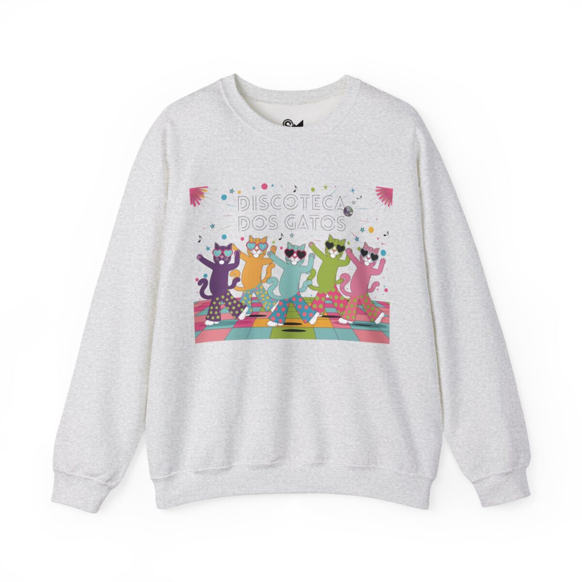 Discoteca dos Gatos Unisex Heavy Blend™ Crewneck Sweatshirt - Image 5