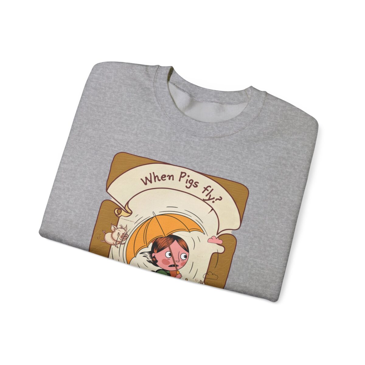 When pigs fly? Unisex Heavy Blend™ Crewneck Sweatshirt - Image 11