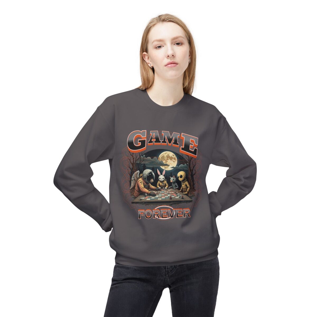 Game forever Unisex Midweight Softstyle Fleece Crewneck Sweatshirt - Image 19