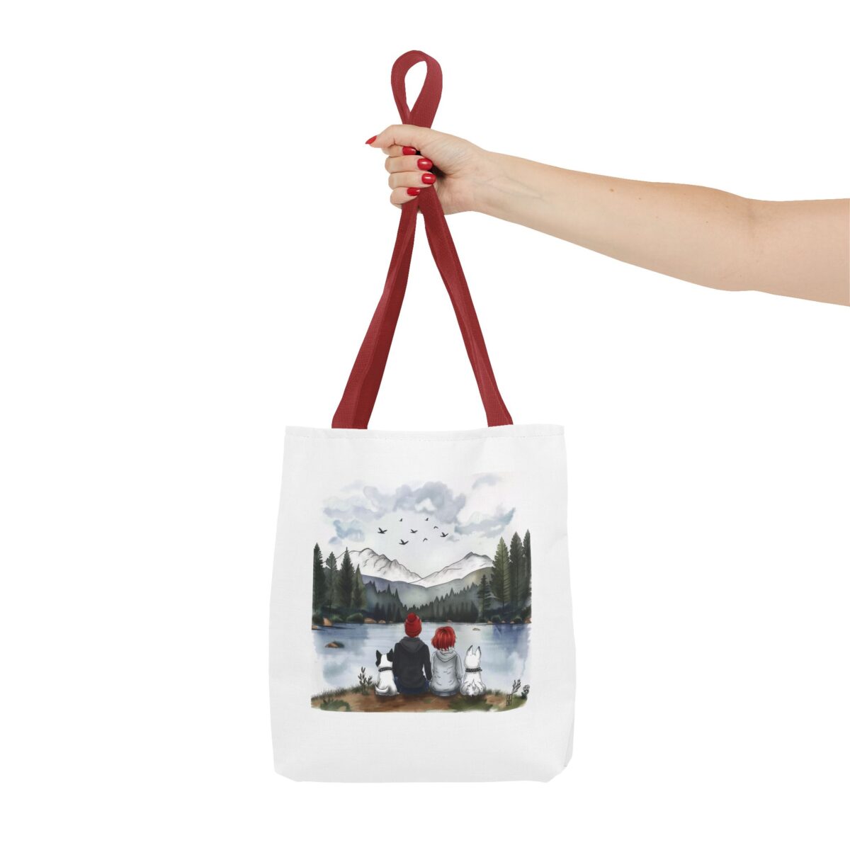 Two dogs, you and me Tote Bag (AOP) - Image 8
