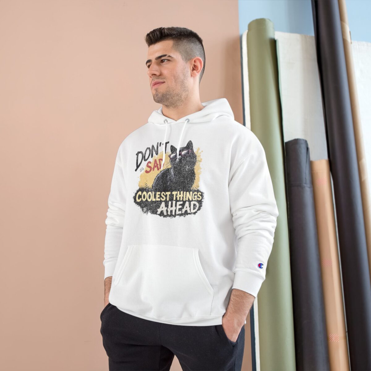 Don't be sad Champion Hoodie - Image 3