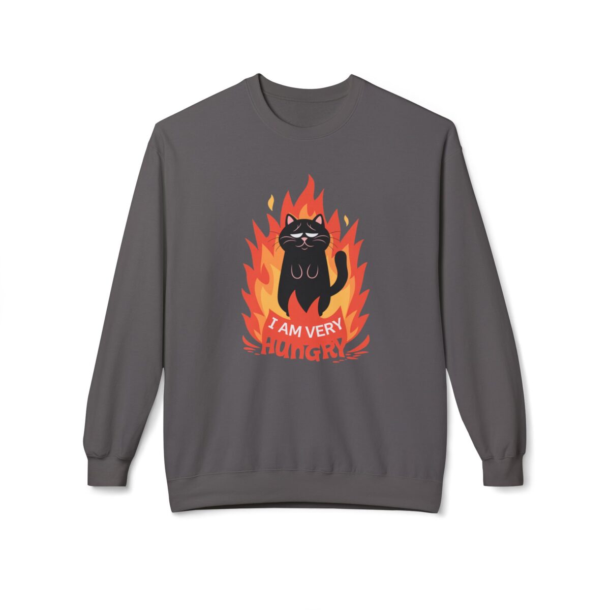 I am very hungry Unisex Midweight Softstyle Fleece Crewneck Sweatshirt - Image 9