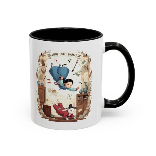 Falling into fantasy Accent Coffee Mug (11, 15oz) - Image 2
