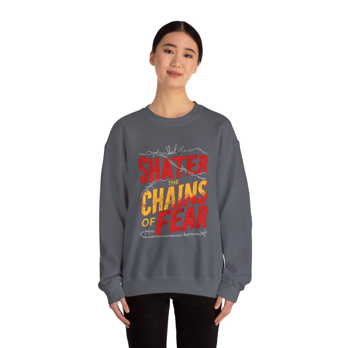 Shater chains of fear Unisex Heavy Blend™ Crewneck Sweatshirt - Image 16