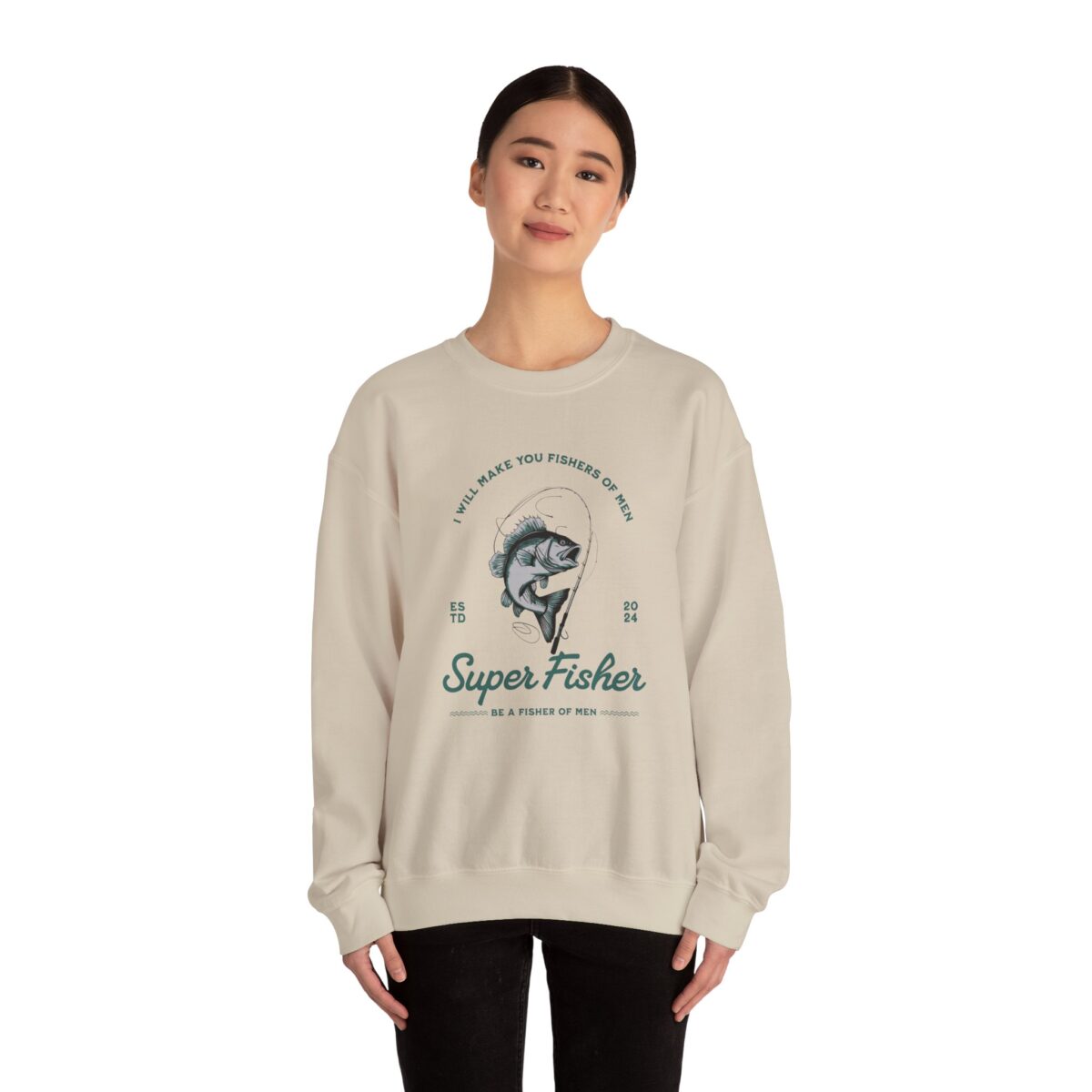 Super fisher Unisex Heavy Blend™ Crewneck Sweatshirt - Image 12