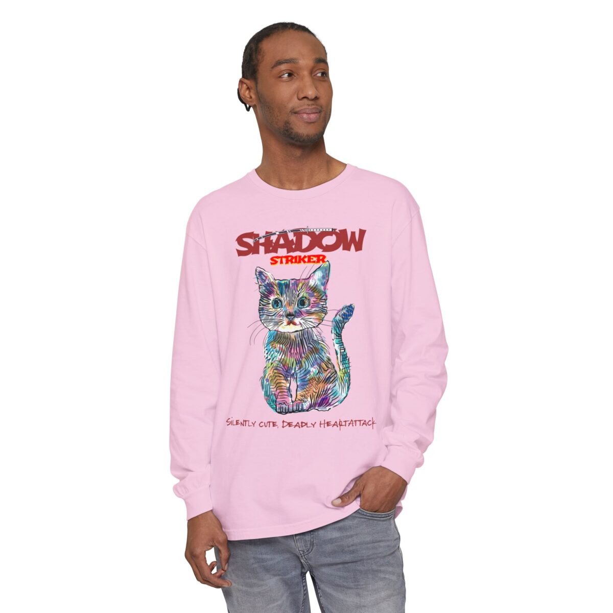 Shadow Striker Unisex Garment-dyed Long Sleeve T-Shirt - Image 59
