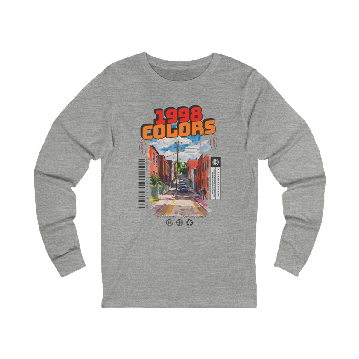 1998 Colors Unisex Jersey Long Sleeve Tee - Image 7