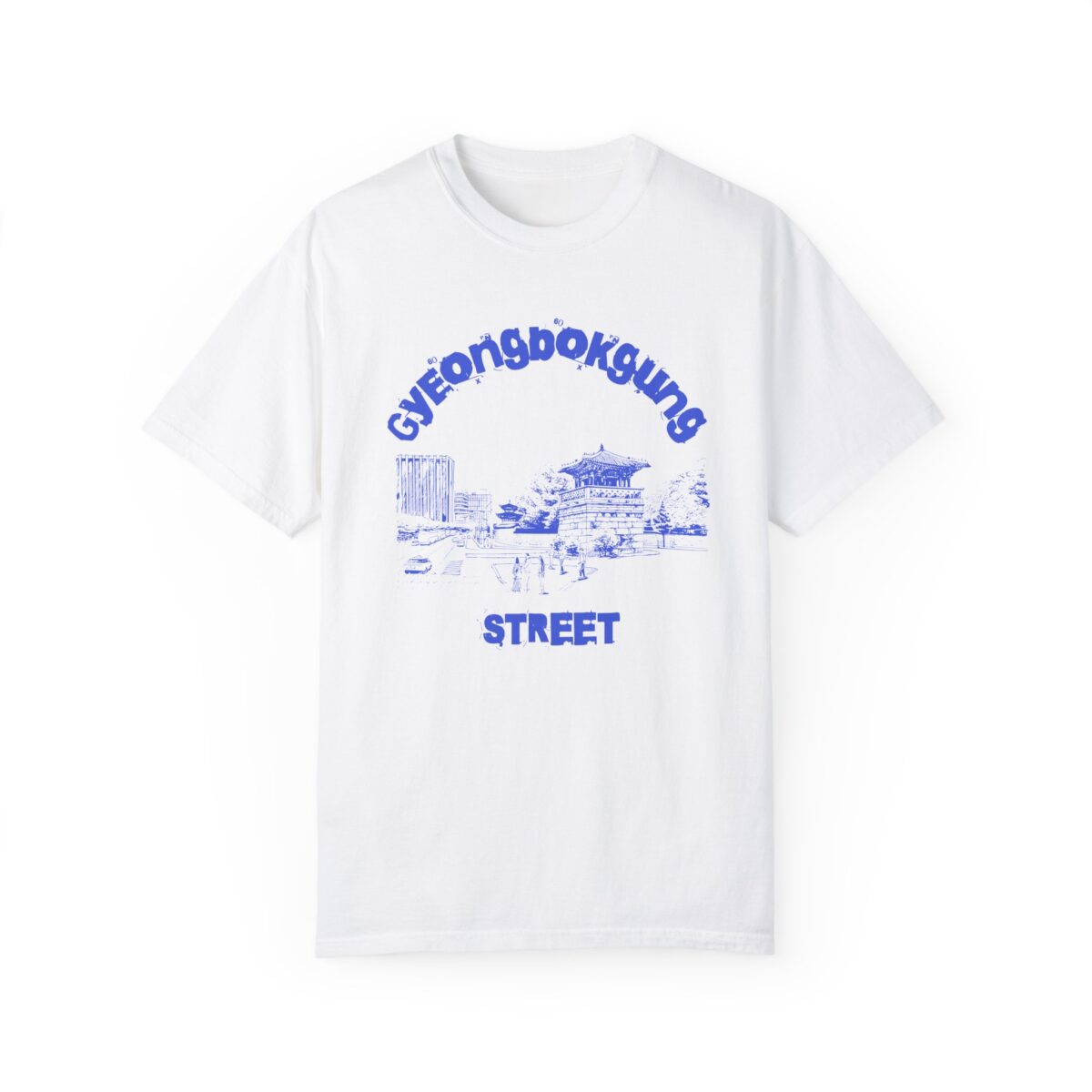 Gyeongbokgung Street Unisex Garment-Dyed T-shirt