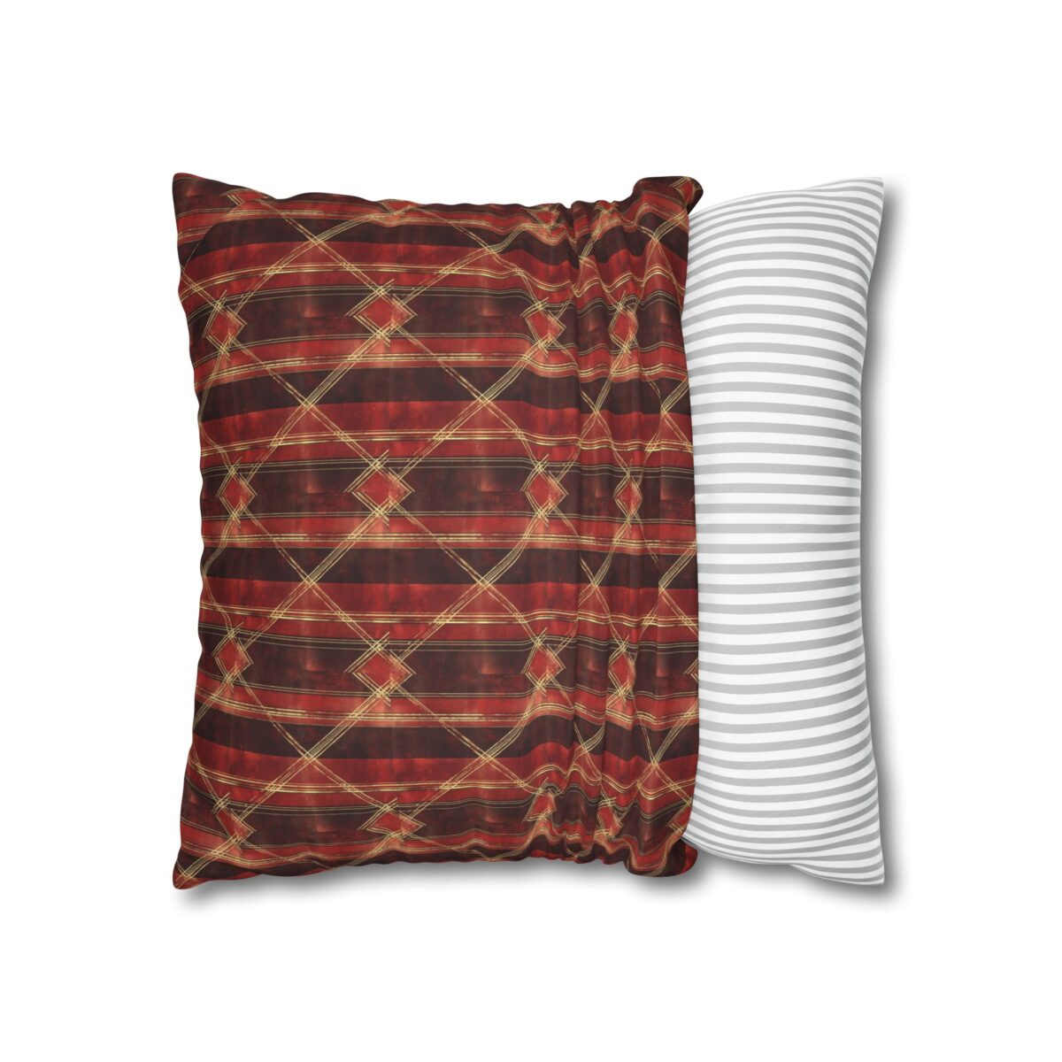 Sparkly red hues Faux Suede Square Pillowcase - Image 8