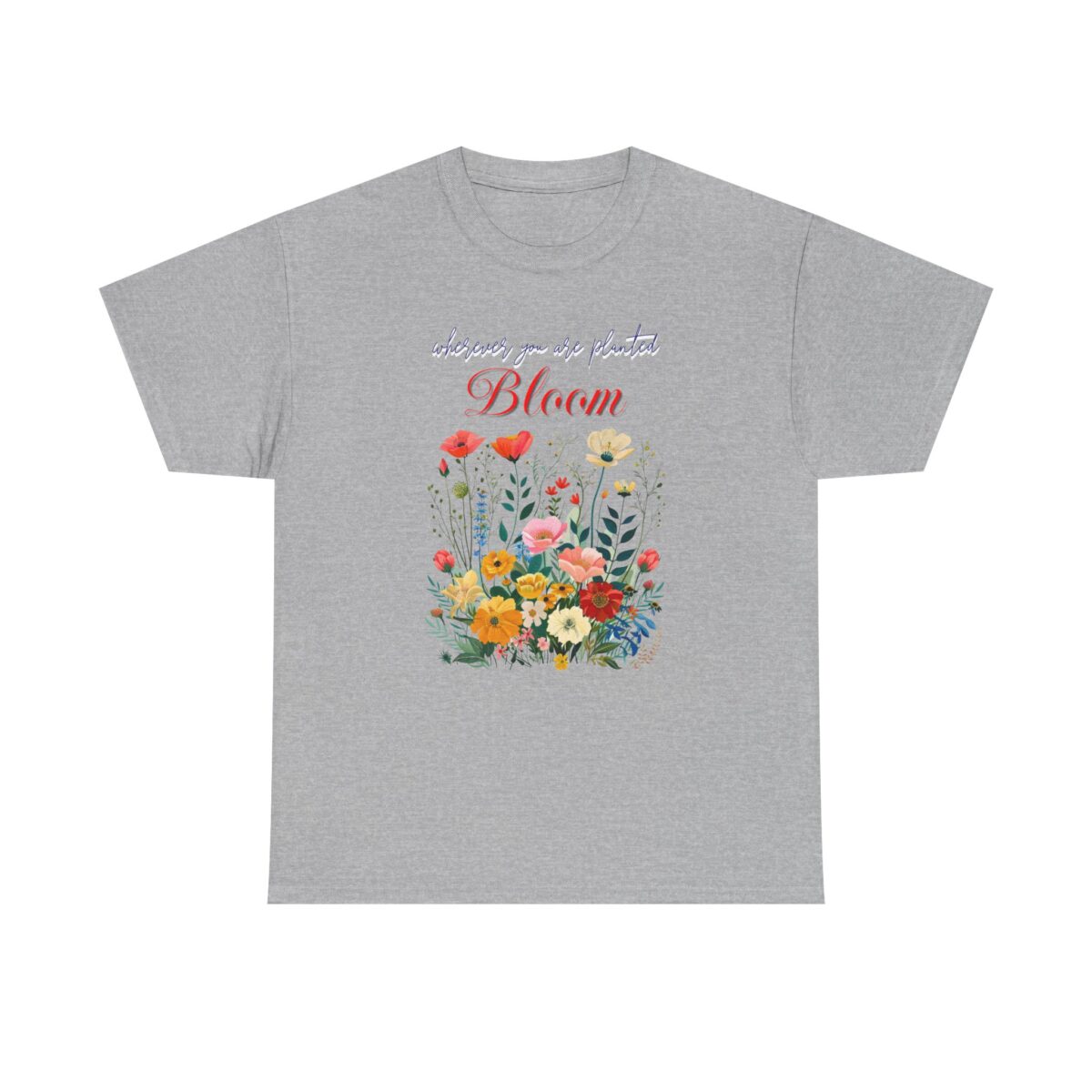 Bloom Unisex Heavy Cotton Tee - Image 17