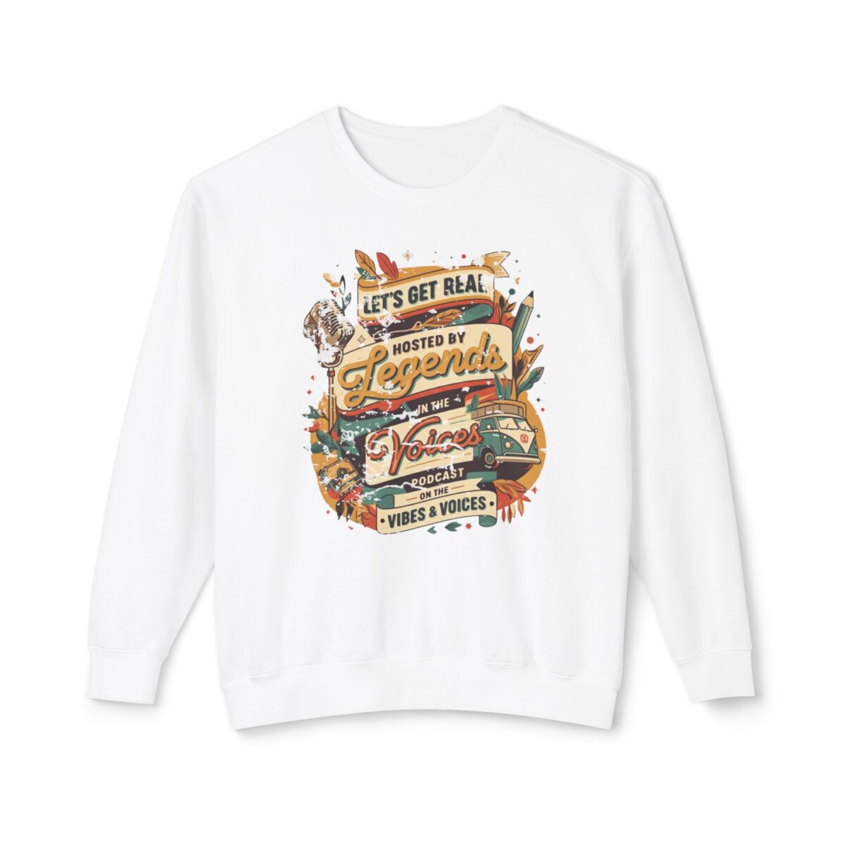 Let's get real Unisex Lightweight Crewneck Sweatshirt