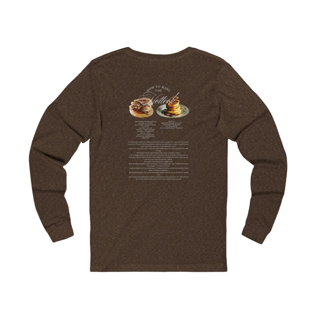 How to make hotteok Unisex Jersey Long Sleeve Tee - Image 4