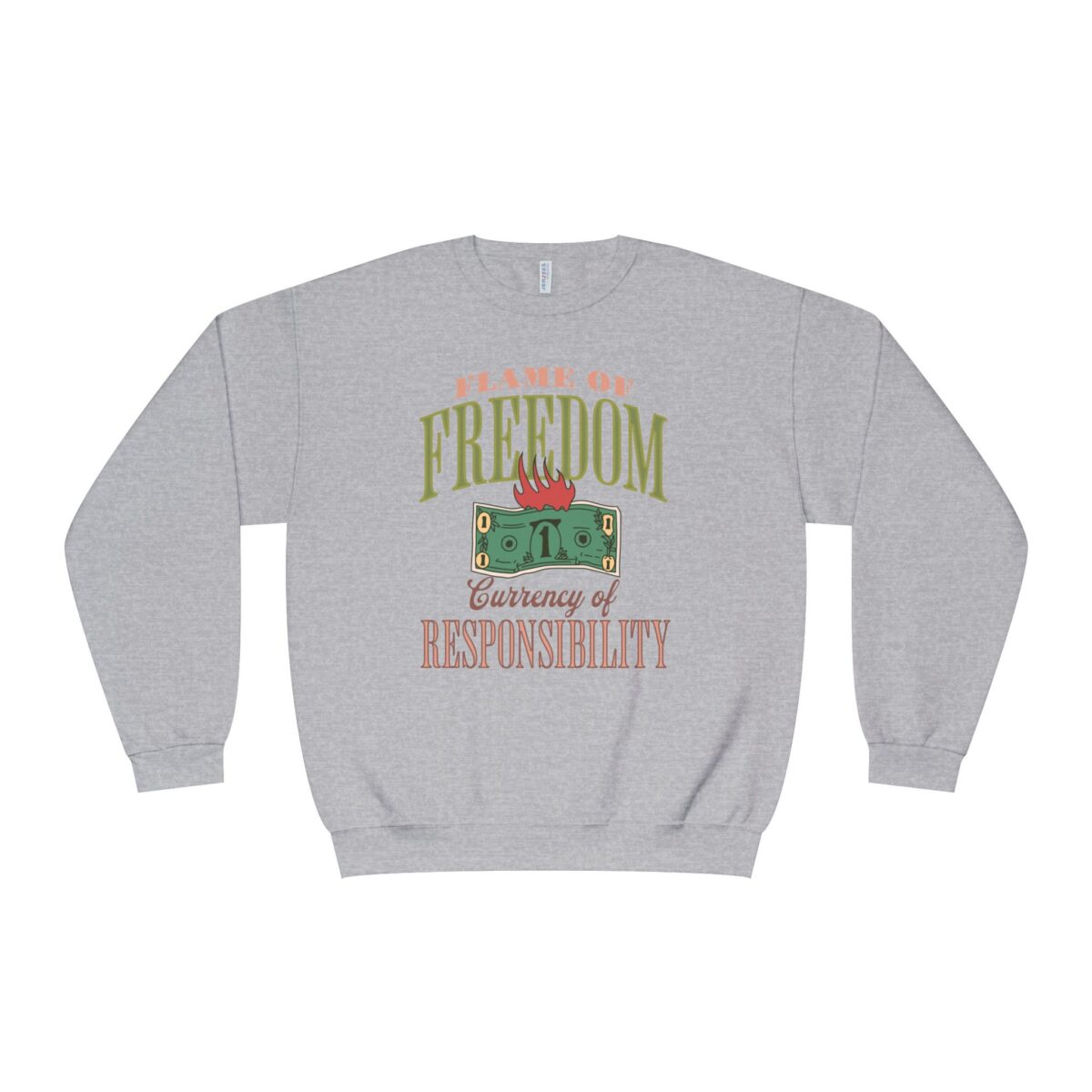 Currency of freedom Unisex NuBlend® Crewneck Sweatshirt - Image 33