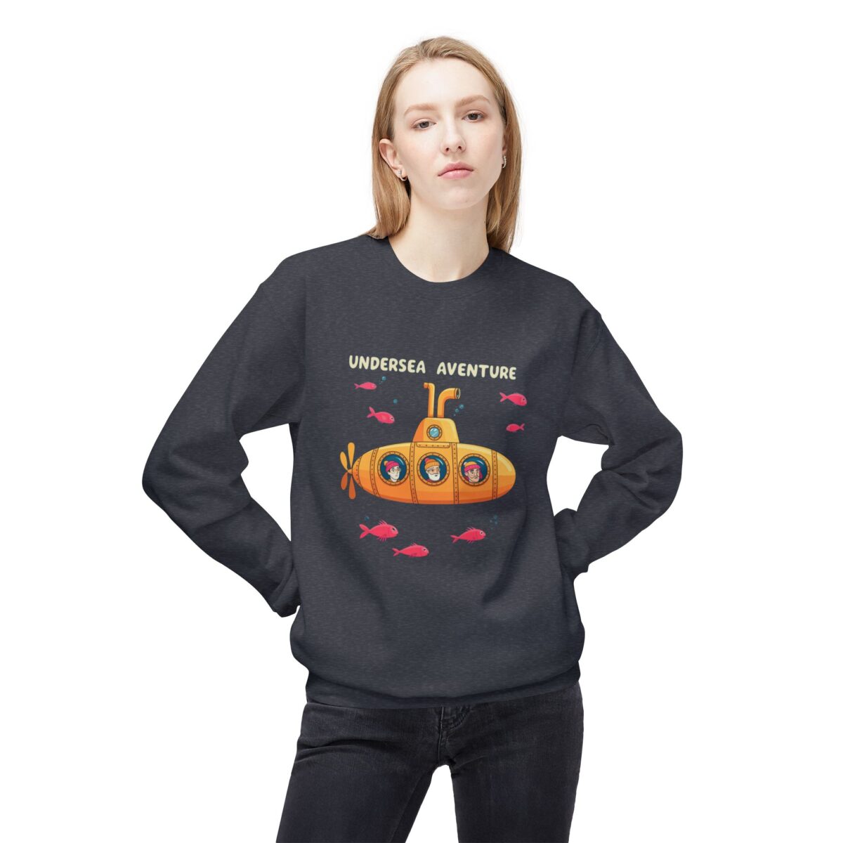 Undersea Adventure Unisex Midweight Softstyle Fleece Crewneck Sweatshirt - Image 11