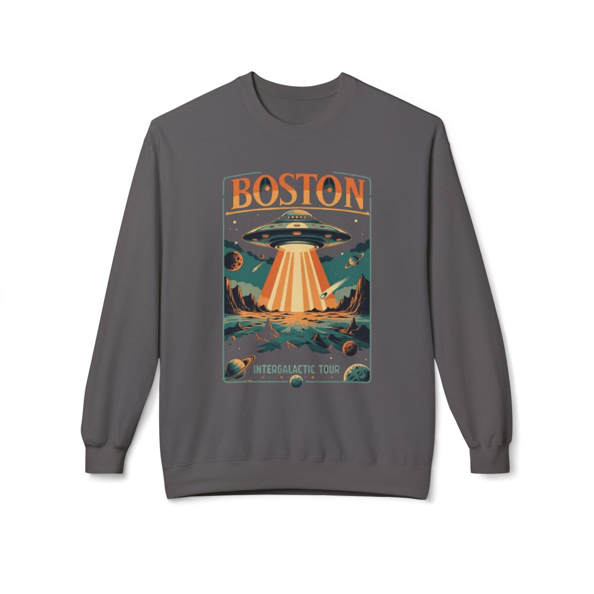 Boston Unisex Midweight Softstyle Fleece Crewneck Sweatshirt - Image 13