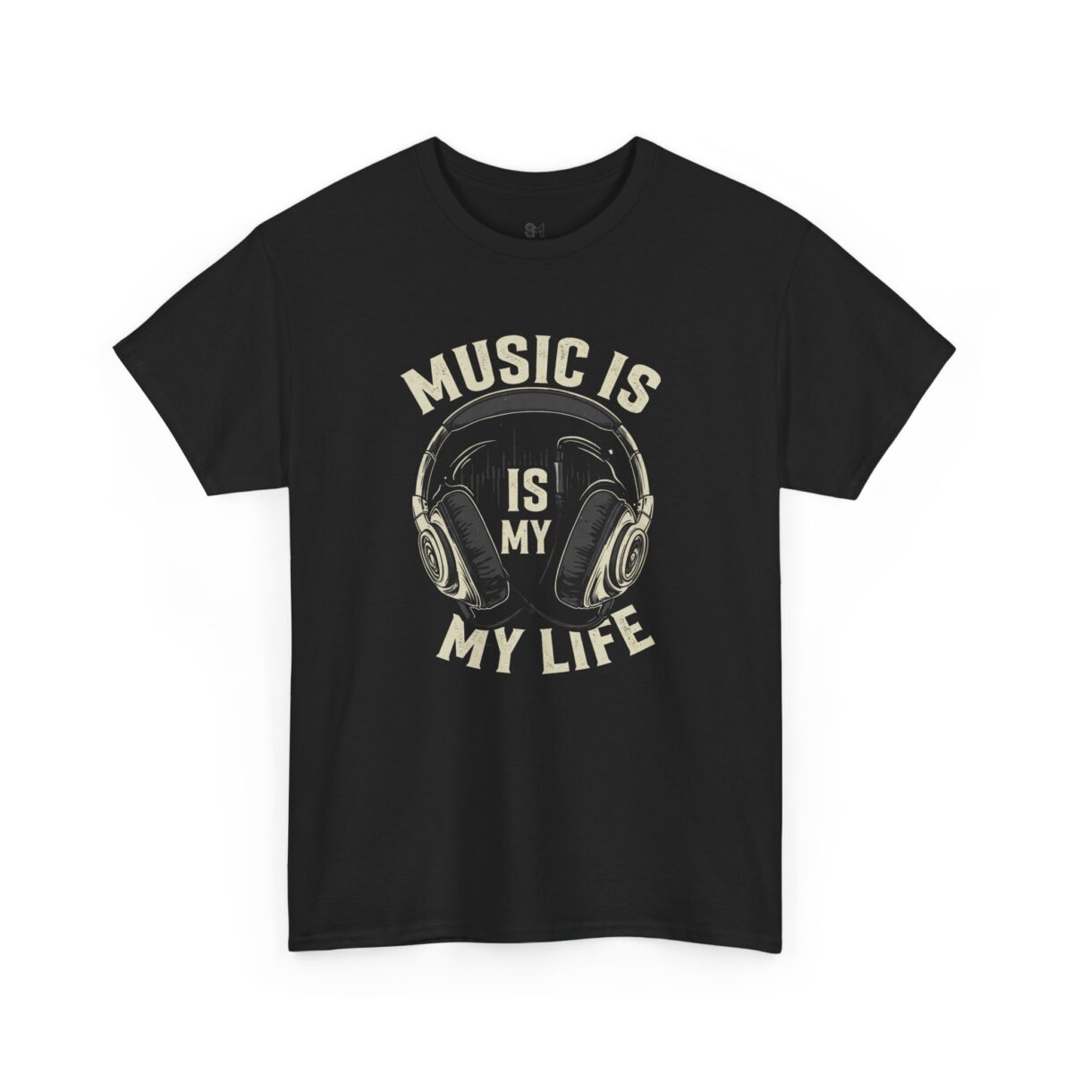 Music is my life Unisex Heavy Cotton Tee - Image 3