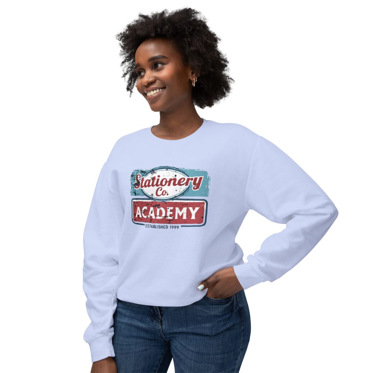 Vintage Sign Unisex Lightweight Crewneck Sweatshirt - Image 31