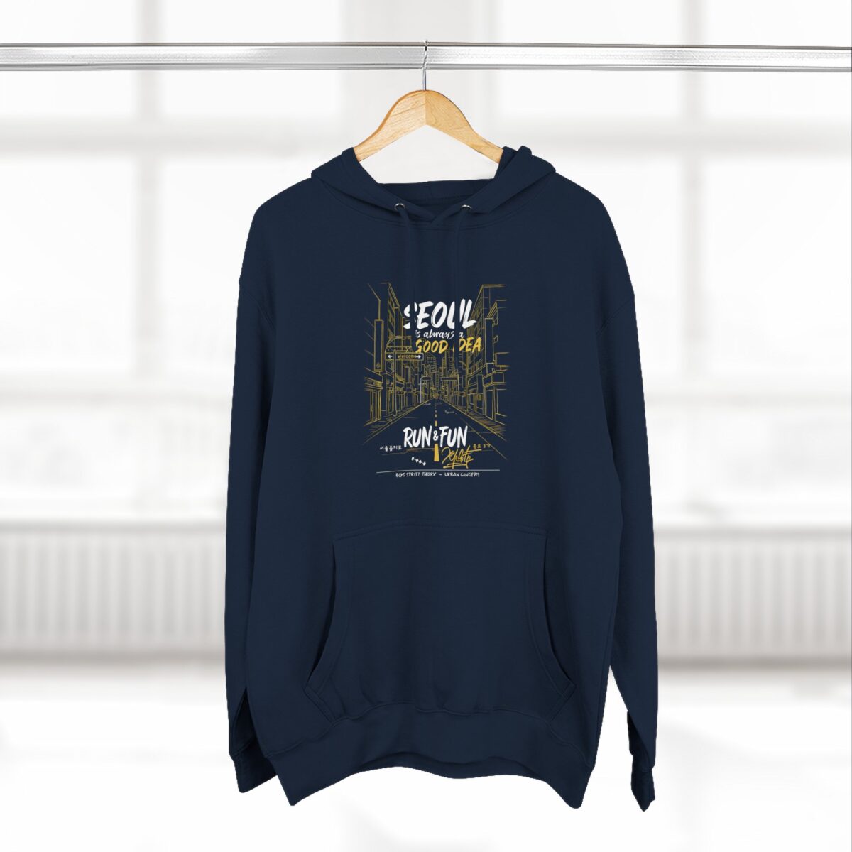 Seoul Good Idea Three-Panel Fleece Hoodie - Perfect for Urban Adventures - Image 8