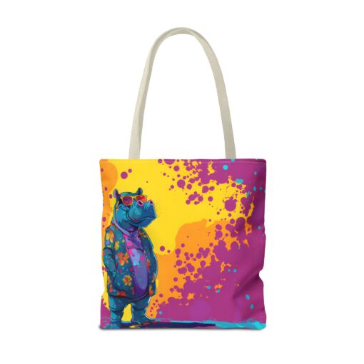 Stylish Hippo Tote Bag (AOP) - Image 46