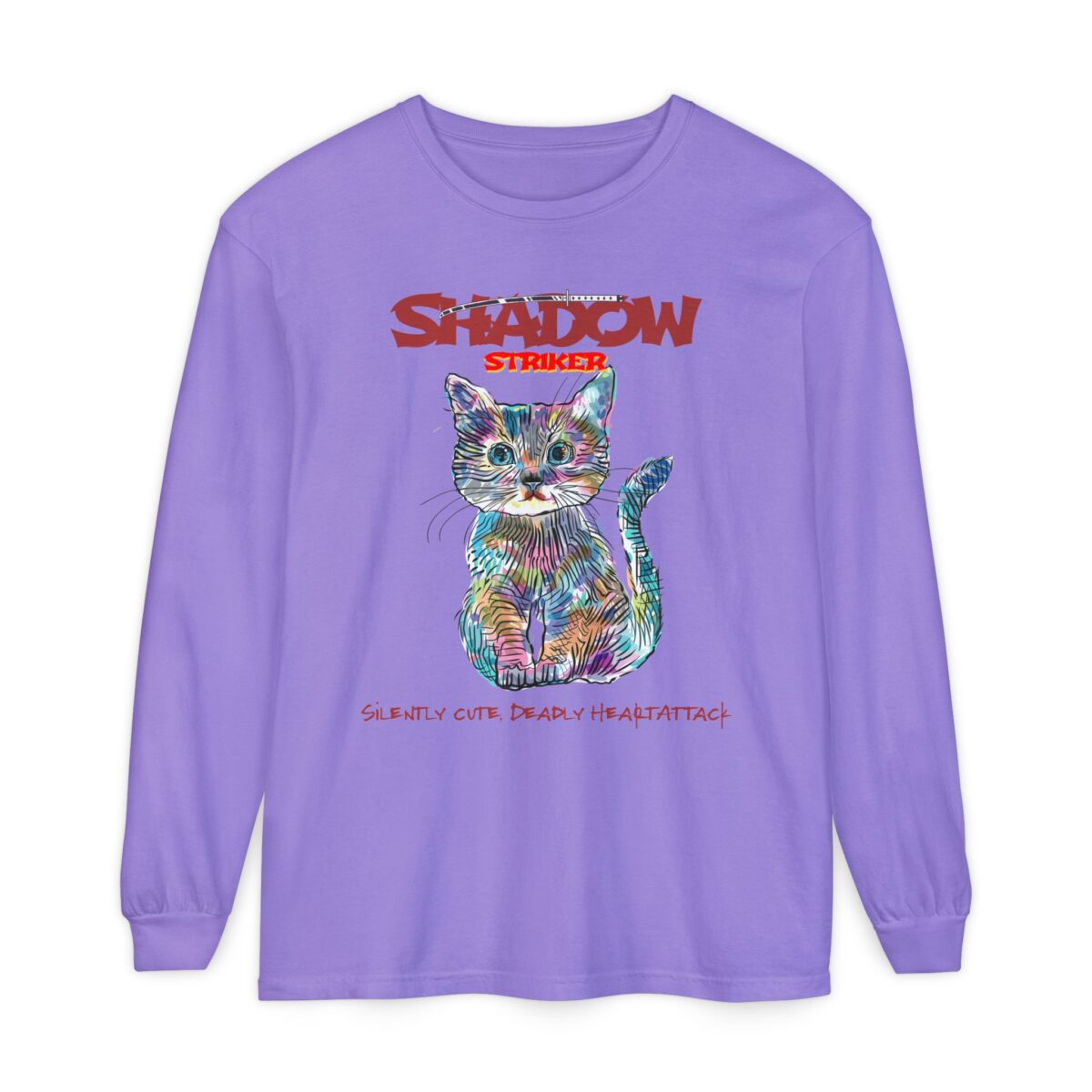 Shadow Striker Unisex Garment-dyed Long Sleeve T-Shirt - Image 53