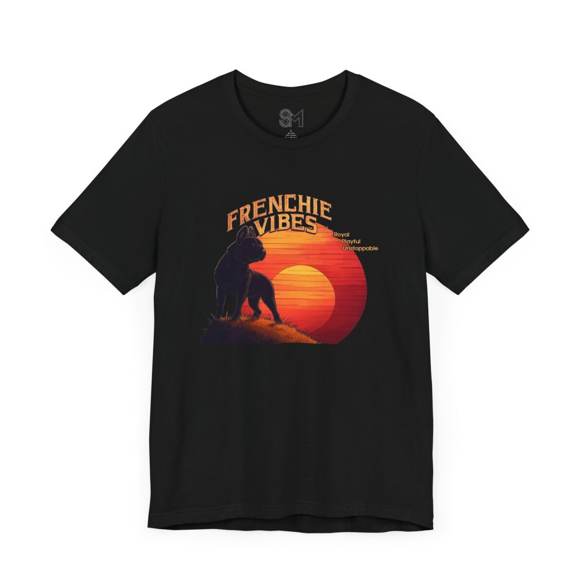 FRENCHIE VIBES Unisex Jersey Short Sleeve Tee - Image 3