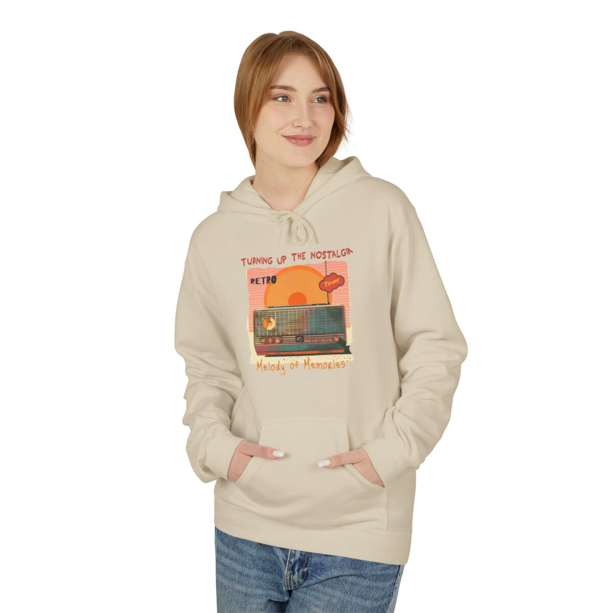 Turning up the nostalgia Unisex Midweight Softstyle Fleece Hoodie - Image 15