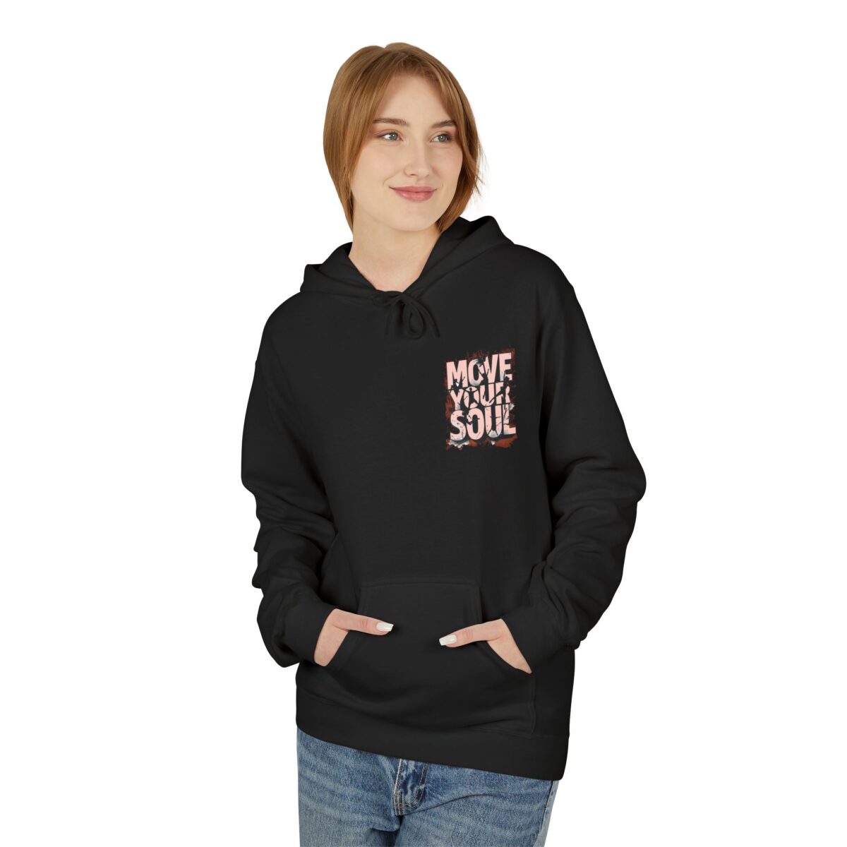 Move your soul Unisex Midweight Softstyle Fleece Hoodie - Image 3