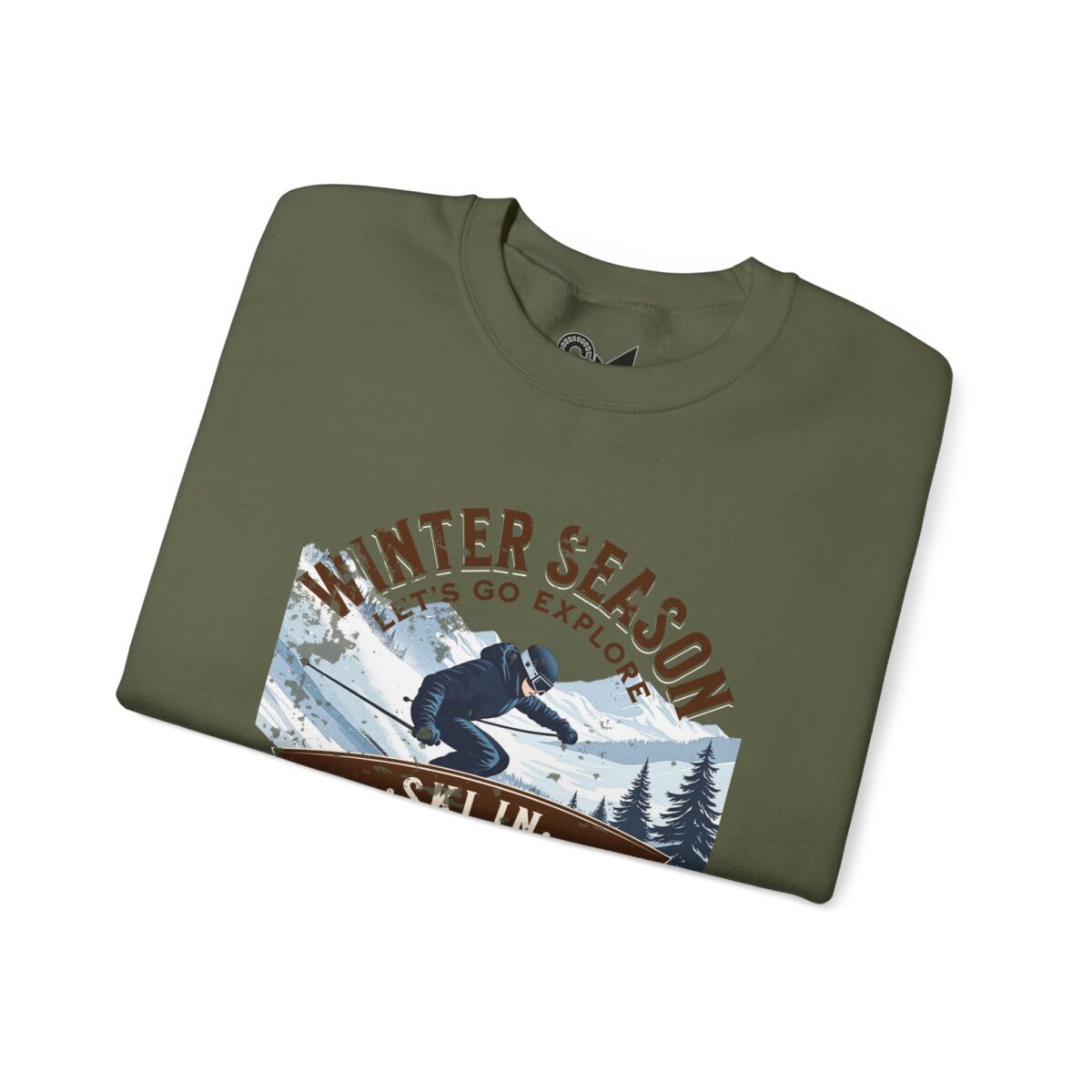 Ski in the national park Unisex Heavy Blend™ Crewneck Sweatshirt - Image 19