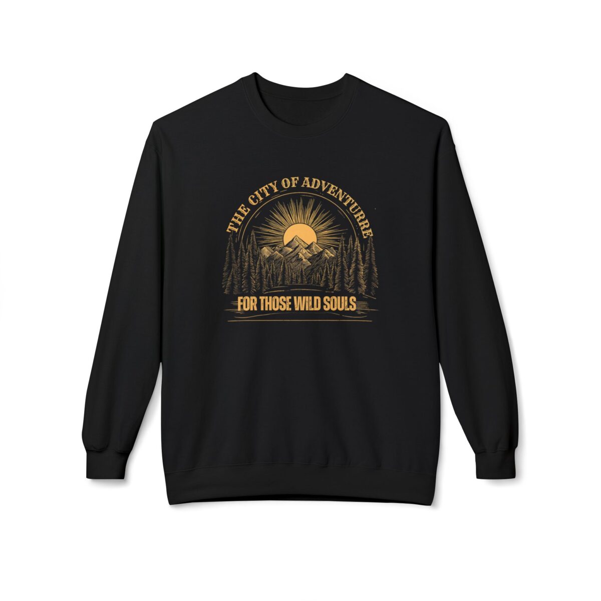 The city of adventure Unisex Midweight Softstyle Fleece Crewneck Sweatshirt - Image 5