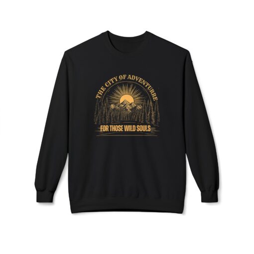 The city of adventure Unisex Midweight Softstyle Fleece Crewneck Sweatshirt - Image 5