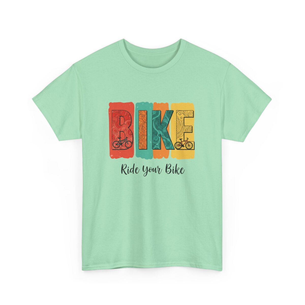 Bike Unisex Heavy Cotton Tee - Image 23