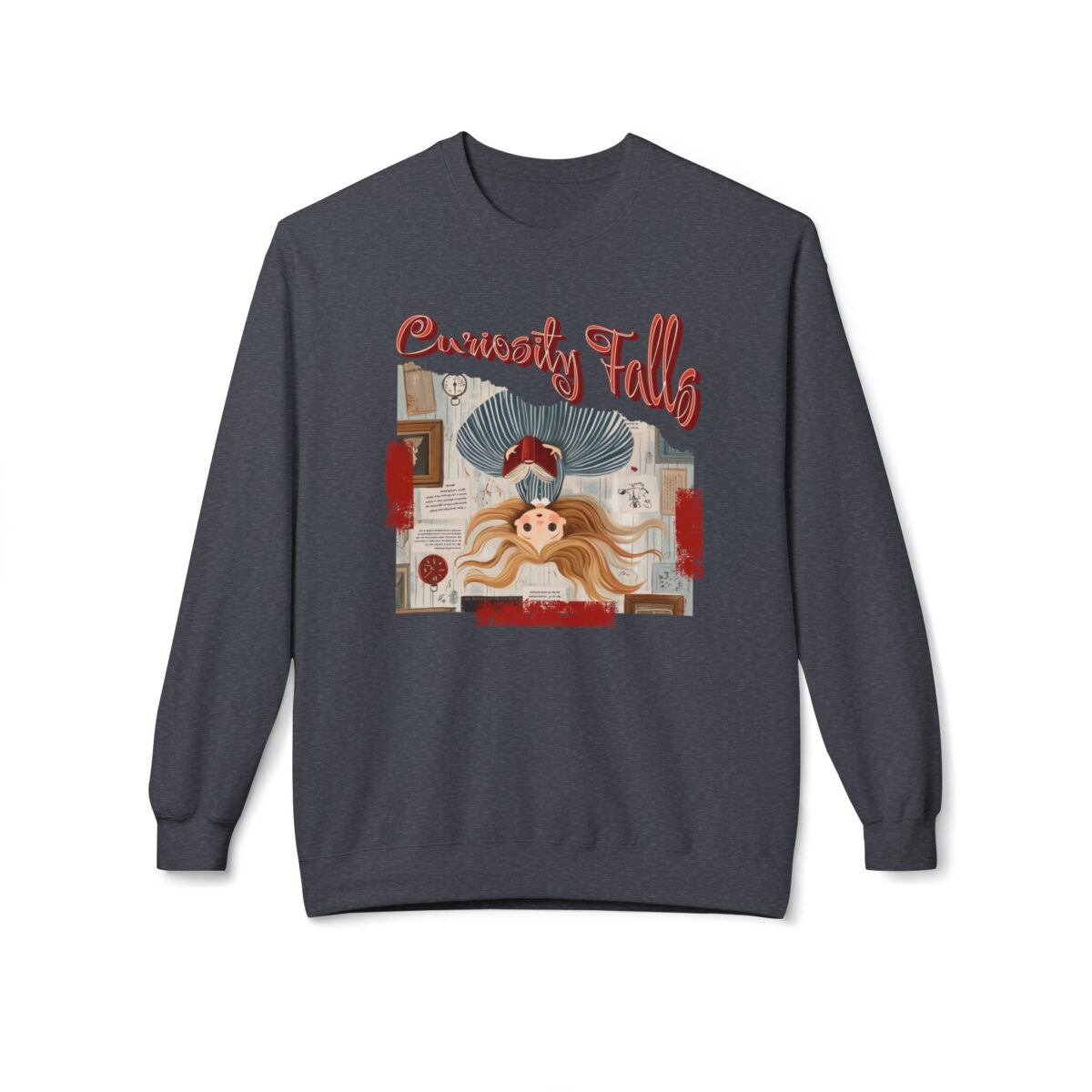 Curiosity falls Unisex Midweight Softstyle Fleece Crewneck Sweatshirt - Image 17