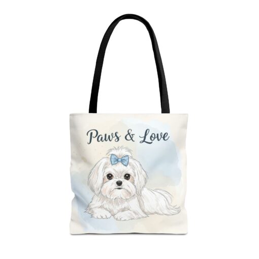 Paws & Love Dog Tote Bag - Cute Pet Lover's Carryall - Image 5