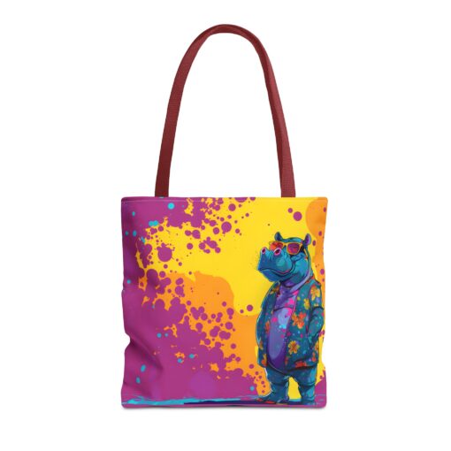 Stylish Hippo Tote Bag (AOP) - Image 17