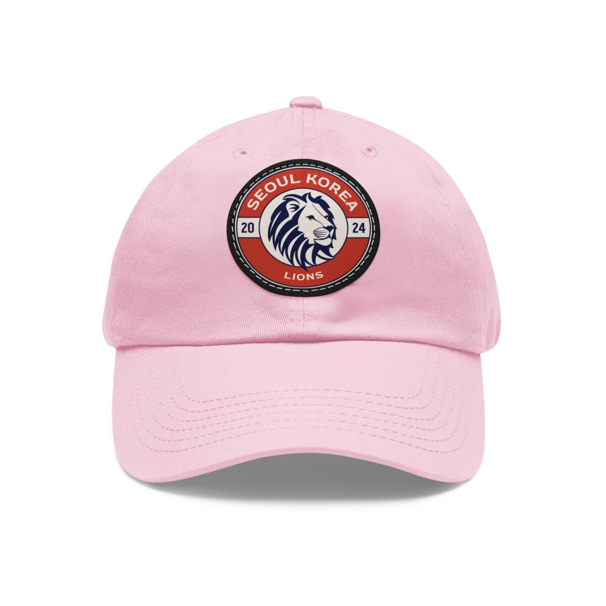 Seoul Korea Lions Hat with Leather Patch (Round) - Image 33