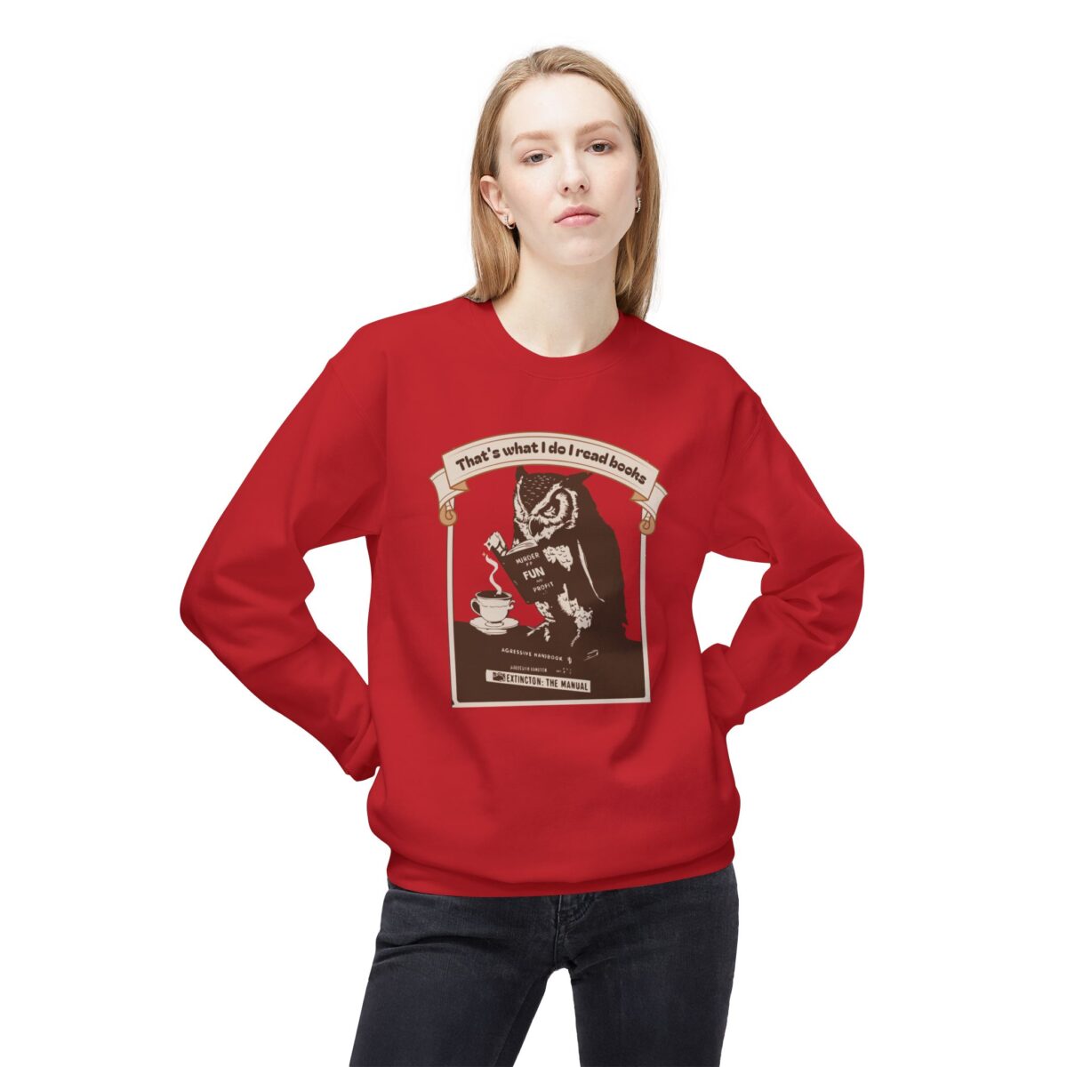 I read books Unisex Midweight Softstyle Fleece Crewneck Sweatshirt - Image 35