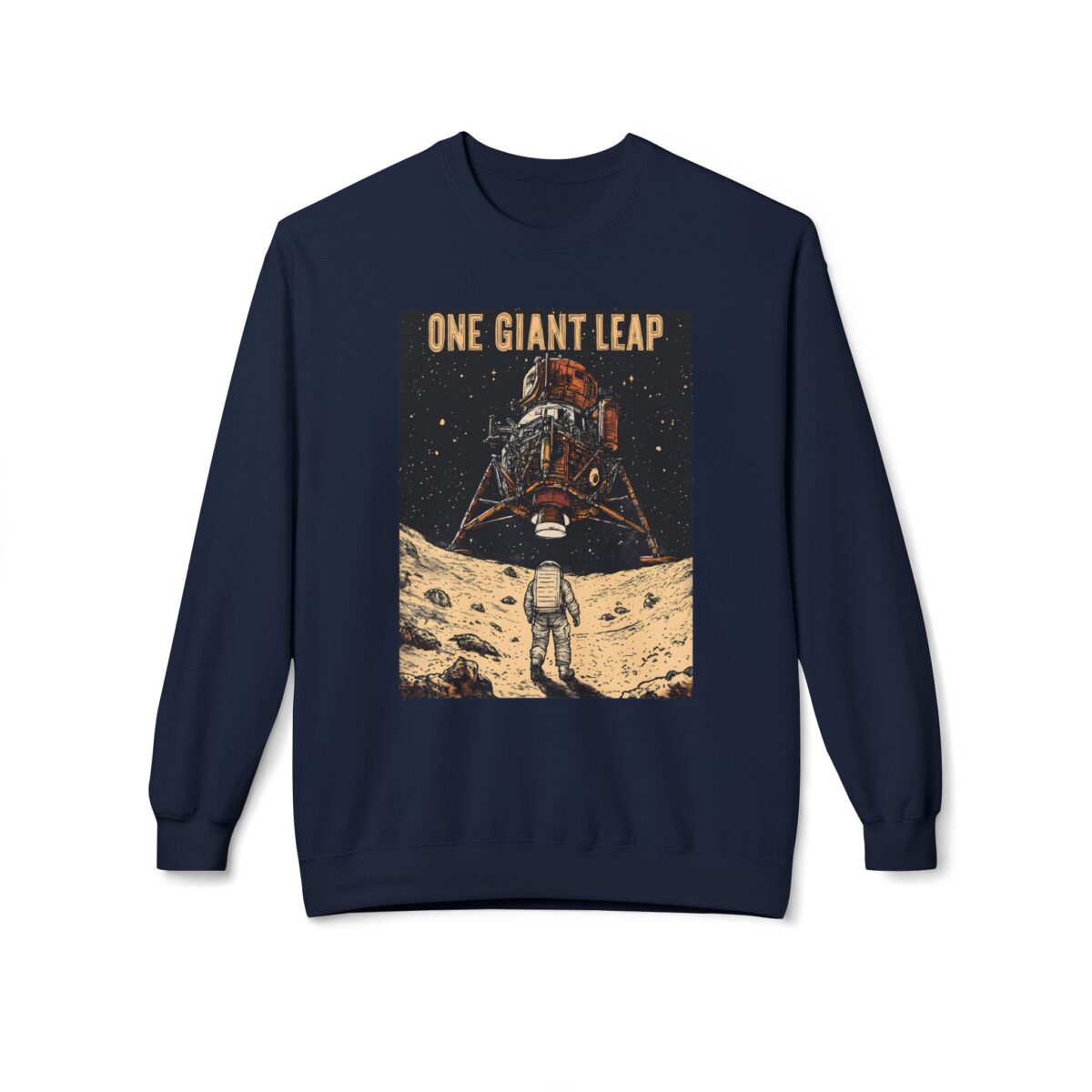 One giant leap Unisex Midweight Softstyle Fleece Crewneck Sweatshirt - Image 21