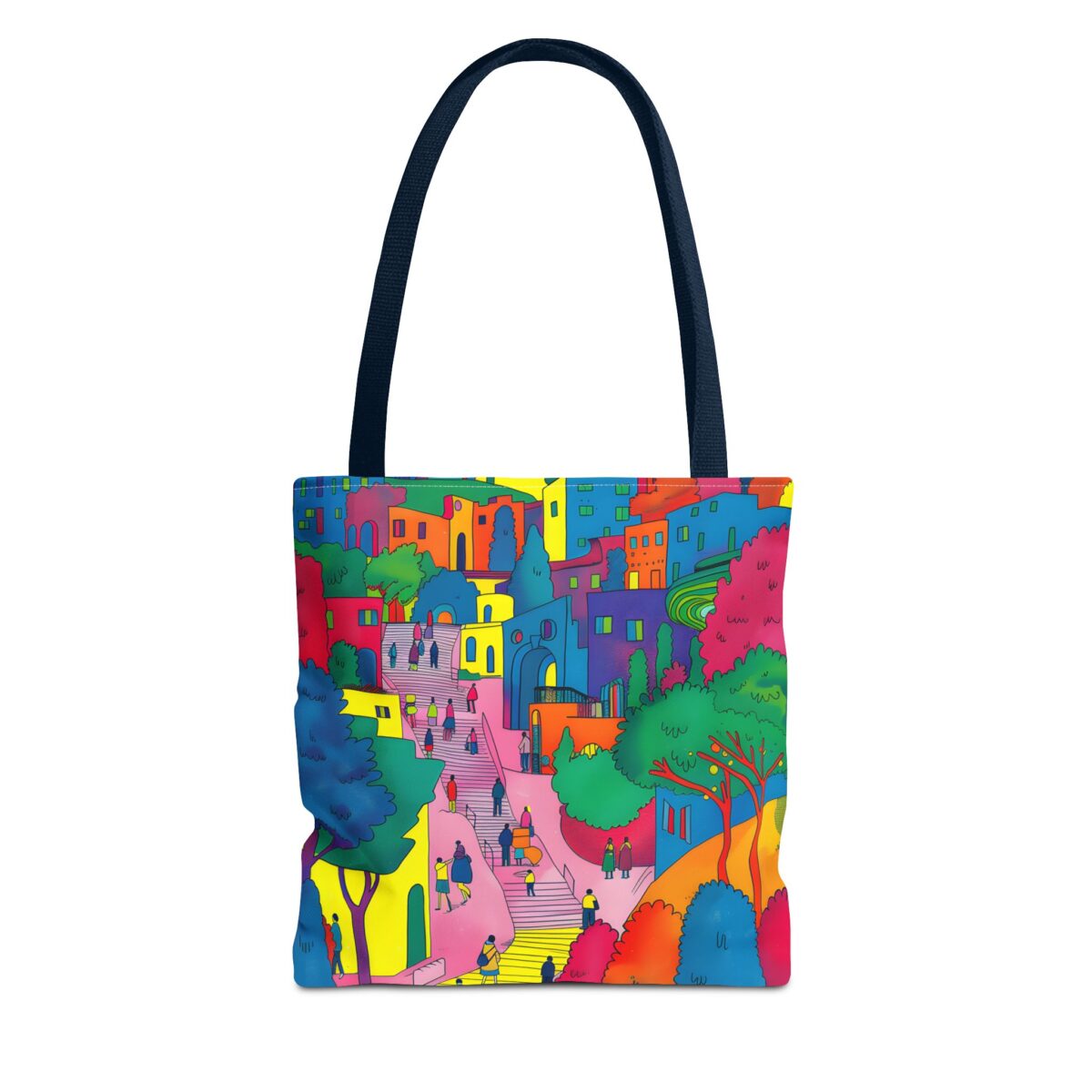 The hillside village in Korea Tote Bag (AOP) - Image 49