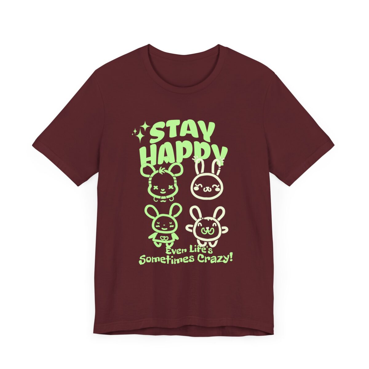 Stay happy Unisex Jersey Short Sleeve Tee - Image 19