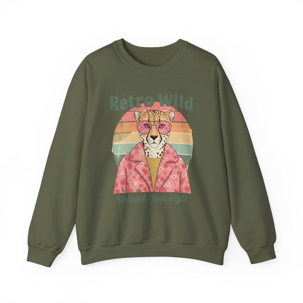 Retro wild Unisex Heavy Blend™ Crewneck Sweatshirt - Image 9
