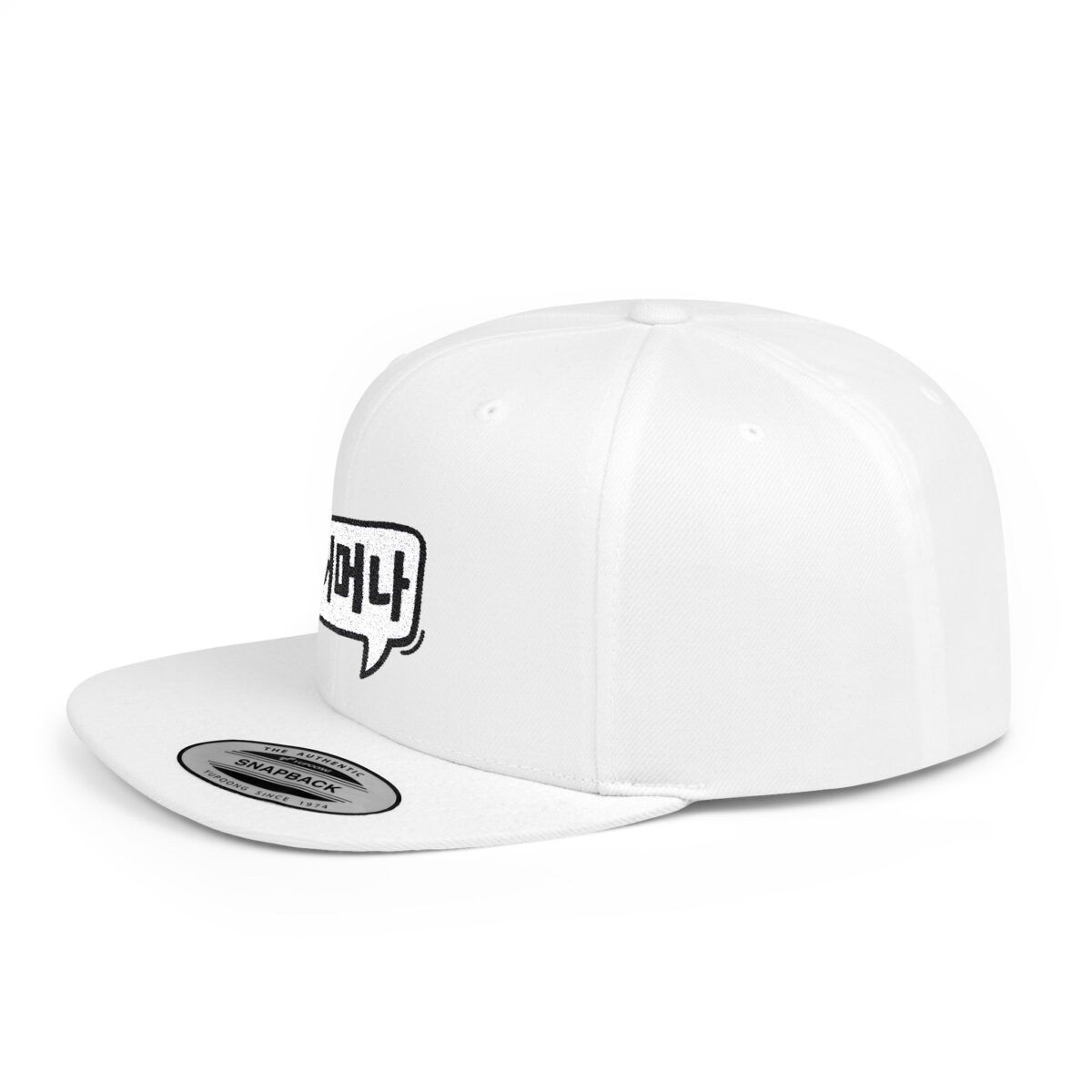 Oh my goodness Korean Language Flat Bill Snapback Hat - Trendy Street Style Cap - Image 6