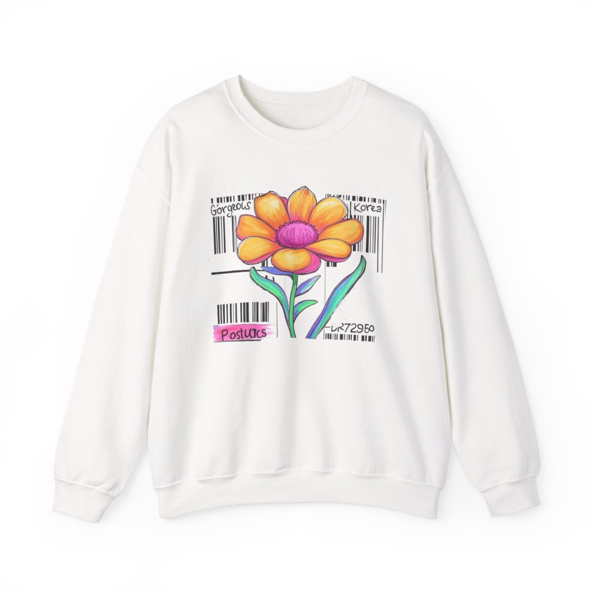 Gorgeous Flower Graphic Sweatshirt | Unisex Crewneck for All Seasons
