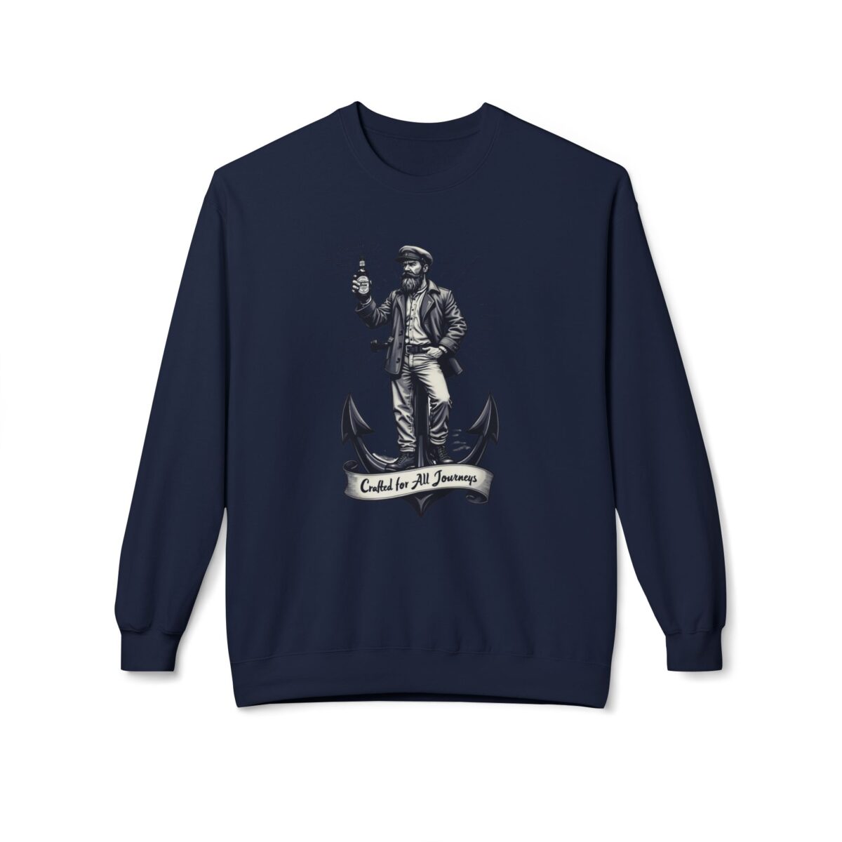 Crafted for all journeys Unisex Midweight Softstyle Fleece Crewneck Sweatshirt - Image 25