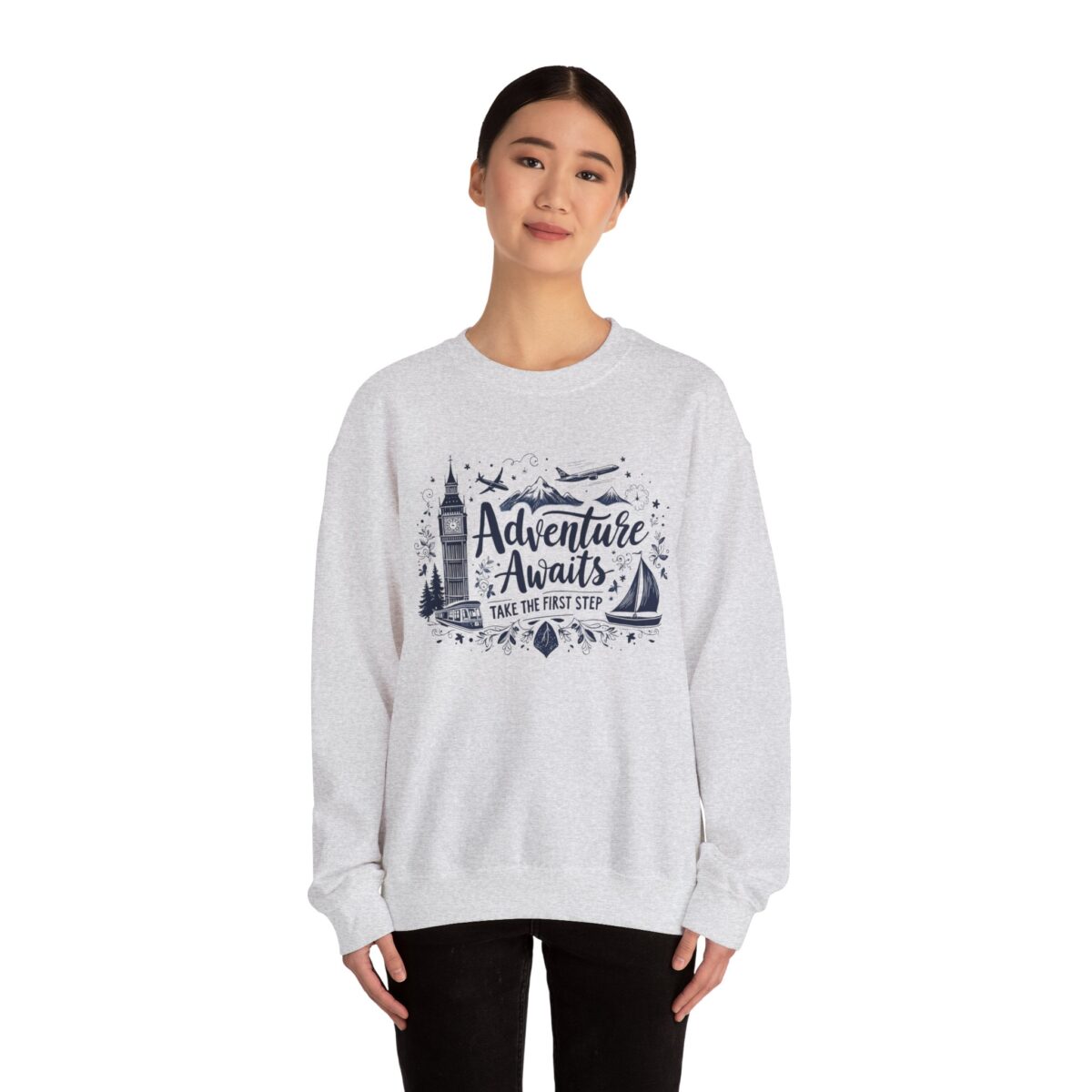 Take the first step Unisex Heavy Blend™ Crewneck Sweatshirt - Image 4