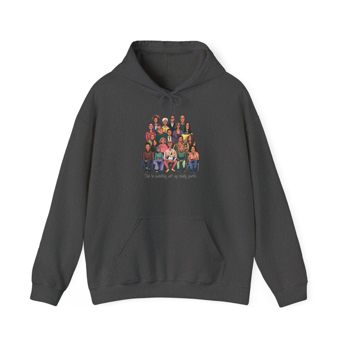 Definitely not my family photo Unisex Heavy Blend™ Hooded Sweatshirt - Image 21