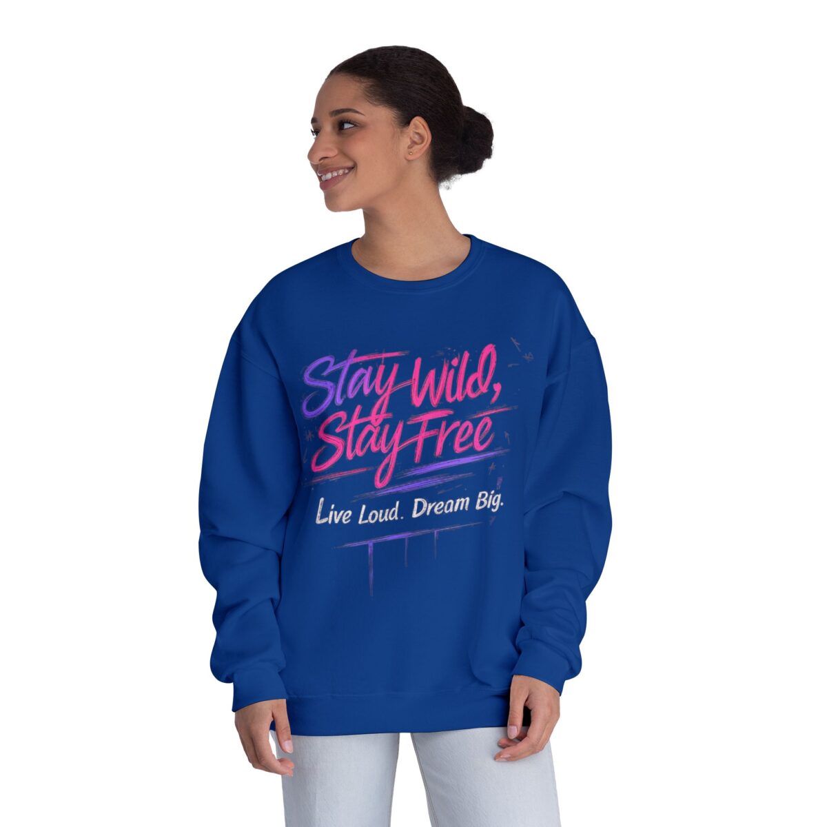 Stay wild Stay free Unisex NuBlend® Crewneck Sweatshirt - Image 20