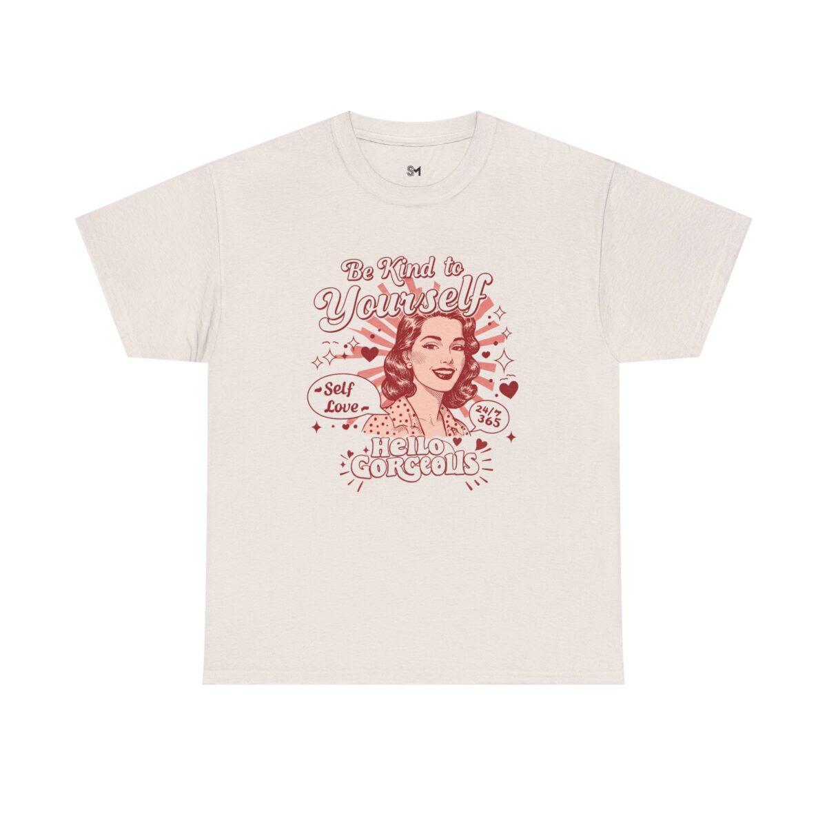 Be Kind to Yourself Unisex Heavy Cotton Tee - Image 5