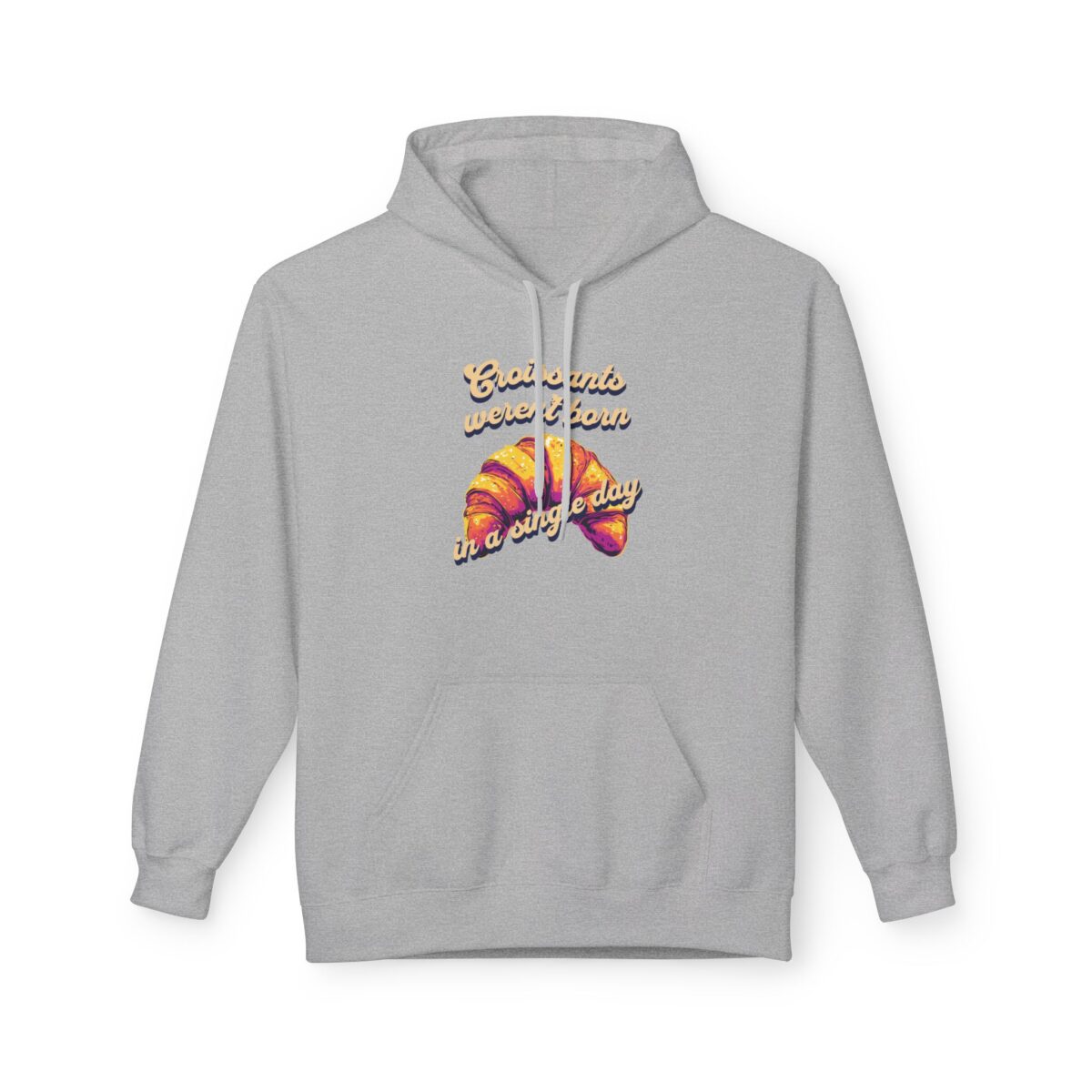 Croissants weren't born in a single day Unisex Midweight Softstyle Fleece Hoodie - Image 9