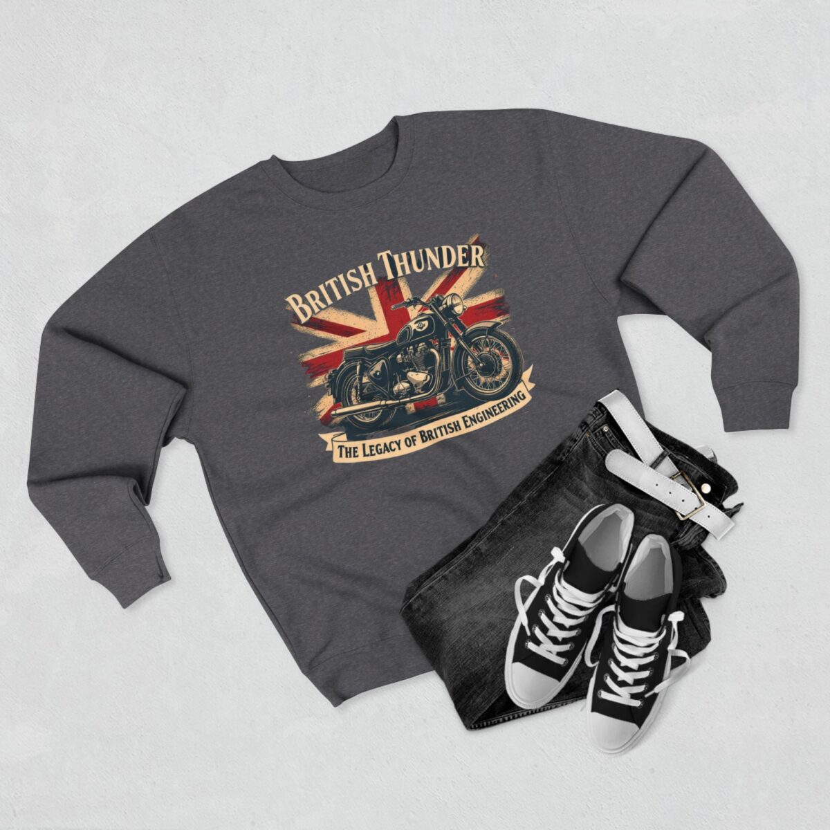 British thunder Unisex Crewneck Sweatshirt - Image 3